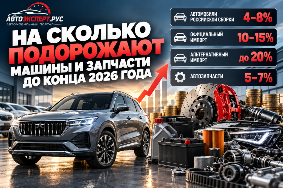 На сколько подорожают автомобили и запчасти до конца 2026 года