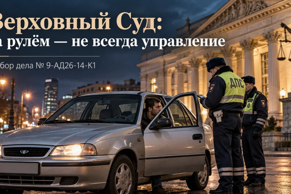 Водитель автомобиля Daewoo Nexia и сотрудники ДПС — Верховный Суд рассмотрел дело № 9-АД26-14-К1 об управлении автомобилем и отказе от медосвидетельствования.